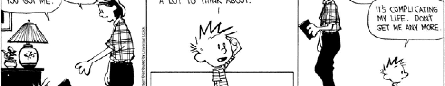 Featured Post Image - Calvin on reading books