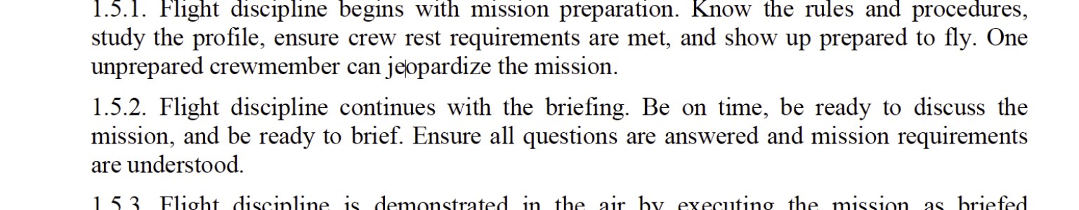 Featured Post Image - USAF training manual on flight discipline